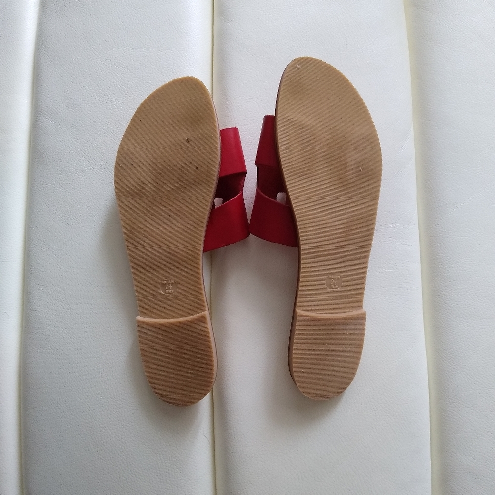 Steven By Steve Madden Red Slides - image 2